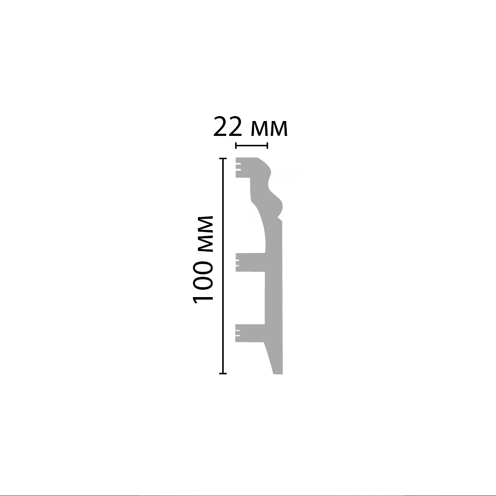Плинтус окрашенный D232-1629 ECO LINE Decomaster