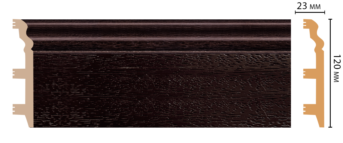 Плинтус окрашенный D233-433 ECO LINE Decomaster