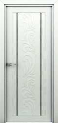 Дверь ВЕСНА 3D FLEX белый стекло Современные двери