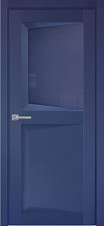 Дверь ПДО109 Перфекто бархат синий стекло Uberture