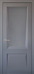 Дверь ПДО106 Перфекто бархат серый стекло Uberture