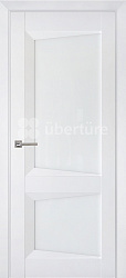 Дверь ПДО102 бархат белый Стекло белое Soft-Touch Perfecto Uberture