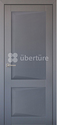 Дверь ПДГ102 бархат серый Глухая Soft-Touch Perfecto Uberture