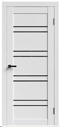 Дверь Marriott 316 Grey crystal Стекло черное ПВХ Scandi Frant