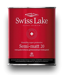 Краска интерьерная Semi-matt База А 0,9л Swiss Lake