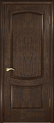 Дверь Лаура2  Шпон L мореный дуб глухая универсальное ДвериПро
