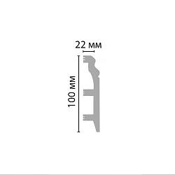 Плинтус окрашенный D232-112 ECO LINE Decomaster