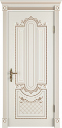 Дверь 70ДГ01 СКпк Classic Luxe эмаль слоновая кость глухая белый белое ВФД