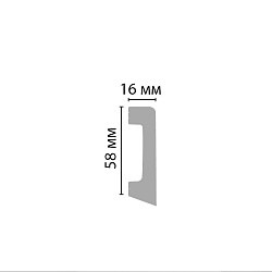 Плинтус окрашенный D234-114 ECO LINE Decomaster