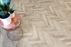ПВХ-плитка клеевая Французская елочка Ultra ALPINE FLOOR ECO 5-25