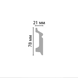 Плинтус окрашенный D122-16 ECO LINE Decomaster