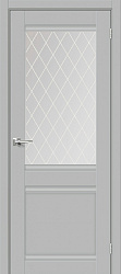 Дверь ПДО1212 Parma манхэттен стекло ромб матовое Uberture