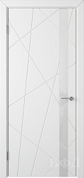 Дверь Флитта Stockholm эмаль белая стекло ВФД