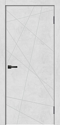 Дверь GEOMETRY-1  бетон снежный Глухая ПВХ Geometry Good