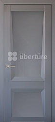 Дверь ПДО101 Перфекто бархат серый стекло Uberture
