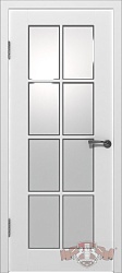 Дверь Порта Winter эмаль белая стекло ВФД